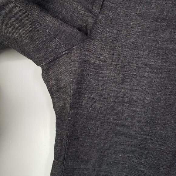 Piazza Sempione Linen Blend Pants Trousers IT 40 US 4 Black Grey - Picture 4 of 11